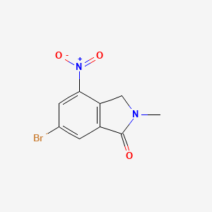 6-bromo-2-methyl-4-nitro-2,3-dihydro-1H-isoindol-1-one