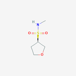 molecular formula C5H11NO3S B13519638 (3R)-N-methyloxolane-3-sulfonamide 