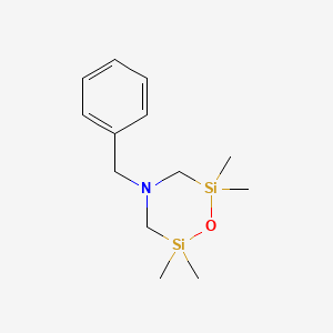 molecular formula C13H23NOSi2 B13519648 4-Benzyl-2,2,6,6-tetramethyl-1,4,2,6-oxazadisilinane 