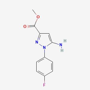 methyl 5-amino-1-(4-fluorophenyl)-1H-pyrazole-3-carboxylate