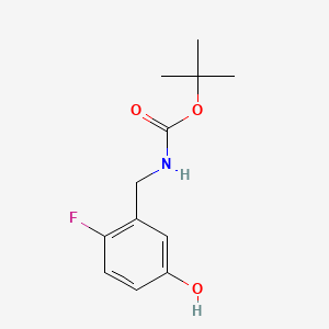 molecular formula C12H16FNO3 B13519660 tert-Butyl (2-fluoro-5-hydroxybenzyl)carbamate 