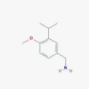 molecular formula C11H17NO B13519674 (3-Isopropyl-4-methoxyphenyl)methanamine 