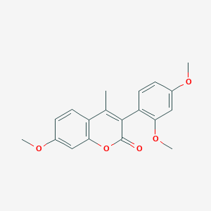 molecular formula C19H18O5 B1351968 3-(2,4-二甲氧基苯基)-7-甲氧基-4-甲基-2H-色烯-2-酮 CAS No. 554430-78-3