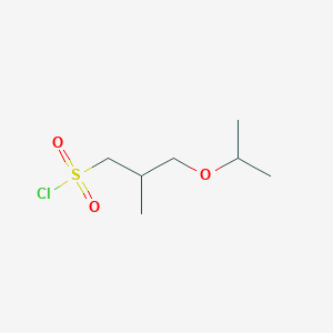 molecular formula C7H15ClO3S B13519714 3-Isopropoxy-2-methylpropane-1-sulfonyl chloride 