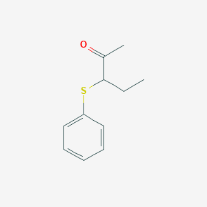 molecular formula C11H14OS B13519724 3-(Phenylsulfanyl)pentan-2-one CAS No. 62870-22-8