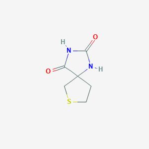 molecular formula C6H8N2O2S B1351973 7-Thia-1,3-diazaspiro[4.4]nonane-2,4-dione CAS No. 212710-51-5