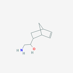 molecular formula C9H15NO B13519752 I+/--(Aminomethyl)bicyclo[2.2.1]hept-5-ene-2-methanol CAS No. 72799-72-5