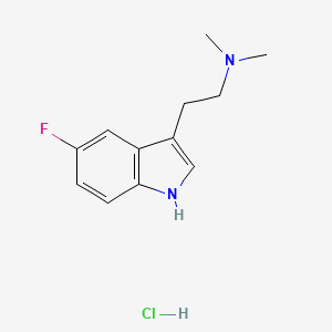 [2-(5-fluoro-1H-indol-3-yl)ethyl]dimethylamine hydrochloride