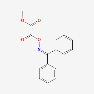 molecular formula C16H13NO4 B13519780 Methyl 2-(((diphenylmethylene)amino)oxy)-2-oxoacetate 