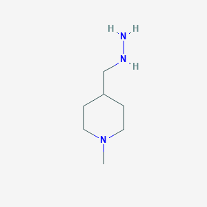 molecular formula C7H17N3 B13519798 (1-Methyl-4-piperidyl)methylhydrazine 