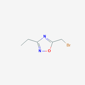 molecular formula C5H7BrN2O B13519803 5-(Bromomethyl)-3-ethyl-1,2,4-oxadiazole 