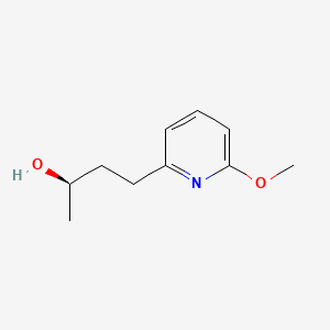 molecular formula C10H15NO2 B13519826 (2R)-4-(6-methoxypyridin-2-yl)butan-2-ol 