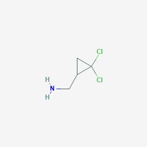 molecular formula C4H7Cl2N B1351983 (2,2-二氯环丙基)甲胺 CAS No. 68618-71-3