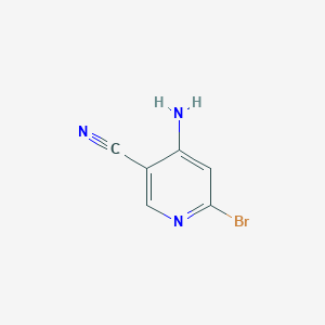 molecular formula C6H4BrN3 B13519844 4-Amino-6-bromonicotinonitrile 