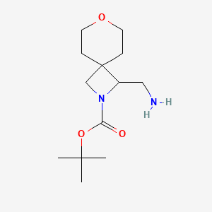 molecular formula C13H24N2O3 B13519847 Tert-butyl 1-(aminomethyl)-7-oxa-2-azaspiro[3.5]nonane-2-carboxylate 