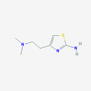 molecular formula C7H13N3S B13519849 4-(2-(Dimethylamino)ethyl)thiazol-2-amine 