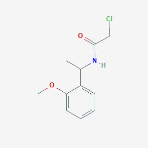 molecular formula C11H14ClNO2 B1351991 2-chloro-N-[1-(2-methoxyphenyl)ethyl]acetamide CAS No. 40023-06-1
