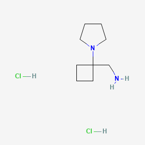 (1-(Pyrrolidin-1-yl)cyclobutyl)methanamine dihydrochloride