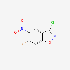 6-Bromo-3-chloro-5-nitro-1,2-benzoxazole