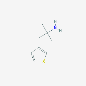 molecular formula C8H13NS B13519974 2-Methyl-1-(thiophen-3-yl)propan-2-amine 