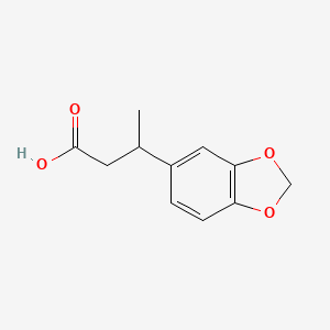 molecular formula C11H12O4 B13519981 3-(Benzo[d][1,3]dioxol-5-yl)butanoic acid 