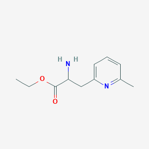 molecular formula C11H16N2O2 B13519996 Ethyl 2-amino-3-(6-methylpyridin-2-yl)propanoate 