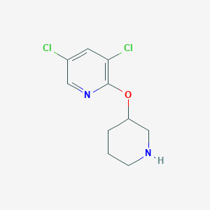 3,5-Dichloro-2-(piperidin-3-yloxy)pyridine