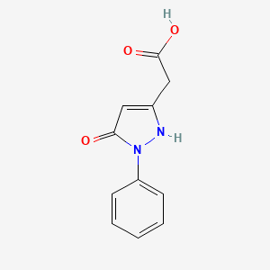 molecular formula C11H10N2O3 B1352003 (5-羟基-1-苯基-1H-吡唑-3-基)乙酸 CAS No. 37959-11-8