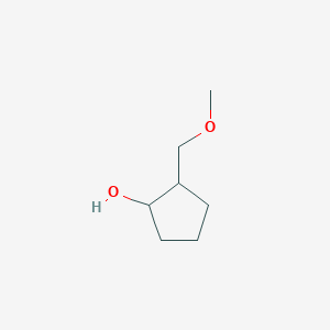 molecular formula C7H14O2 B13520063 2-(Methoxymethyl)cyclopentan-1-ol 