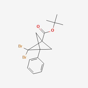 Tert-butyl 2,2-dibromo-3-phenylbicyclo[1.1.1]pentane-1-carboxylate