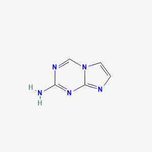 molecular formula C5H5N5 B13520076 Imidazo[1,2-a][1,3,5]triazin-2-amine 