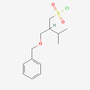 2-((Benzyloxy)methyl)-3-methylbutane-1-sulfonyl chloride