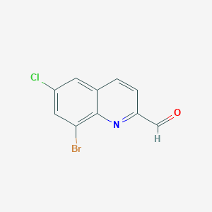 8-Bromo-6-chloroquinoline-2-carbaldehyde