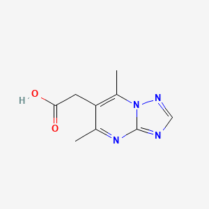 molecular formula C9H10N4O2 B1352016 Acide (5,7-diméthyl[1,2,4]triazolo[1,5-a]pyrimidin-6-yl)acétique CAS No. 851116-20-6