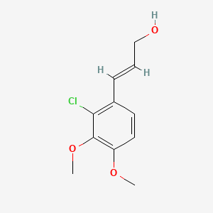 molecular formula C11H13ClO3 B13520166 3-(2-Chloro-3,4-dimethoxyphenyl)prop-2-en-1-ol 