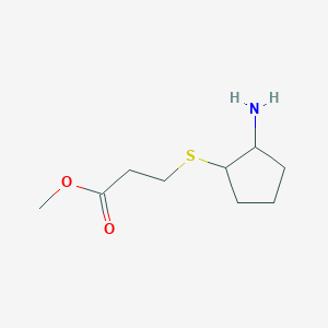 Methyl 3-((2-aminocyclopentyl)thio)propanoate