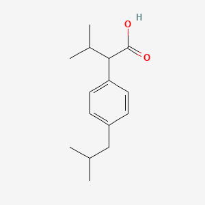 molecular formula C15H22O2 B13520201 3-Methyl-2-[4-(2-methylpropyl)phenyl]butanoic acid 