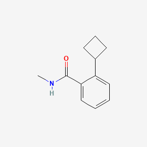 molecular formula C12H15NO B13520202 2-cyclobutyl-N-methylbenzamide 