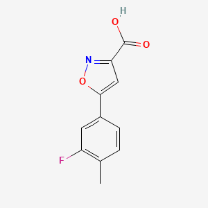 5-(3-Fluoro-4-methylphenyl)isoxazole-3-carboxylic acid