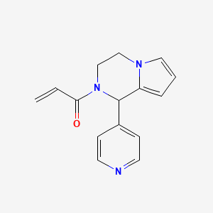 1-(1-(Pyridin-4-yl)-3,4-dihydropyrrolo[1,2-a]pyrazin-2(1H)-yl)prop-2-en-1-one