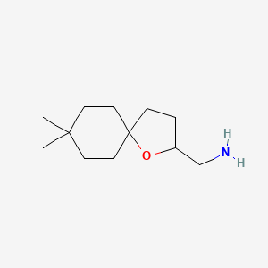 (8,8-Dimethyl-1-oxaspiro[4.5]decan-2-YL)methanamine