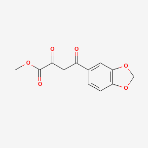 molecular formula C12H10O6 B1352023 4-(1,3-苯并二氧杂环-5-基)-2,4-二氧代丁酸甲酯 CAS No. 832741-10-3