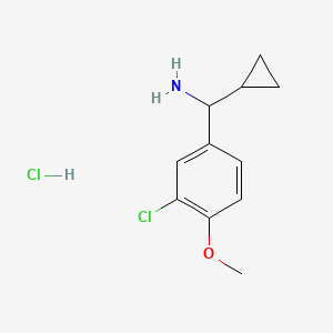 1-(3-Chloro-4-methoxyphenyl)-1-cyclopropylmethanaminehydrochloride