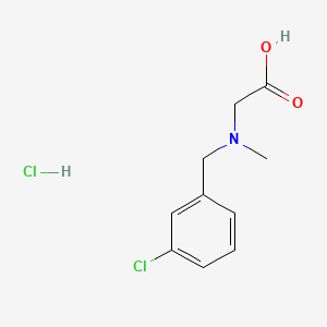 molecular formula C10H13Cl2NO2 B13520280 2-{[(3-Chlorophenyl)methyl](methyl)amino}acetic acid hydrochloride 