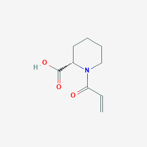 molecular formula C9H13NO3 B13520296 (2S)-1-(prop-2-enoyl)piperidine-2-carboxylic acid 