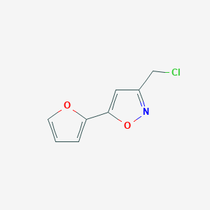 B1352030 3-(Chloromethyl)-5-(2-furyl)isoxazole CAS No. 848658-70-8