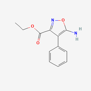molecular formula C12H12N2O3 B1352034 5-氨基-4-苯基异恶唑-3-羧酸乙酯 CAS No. 53983-15-6