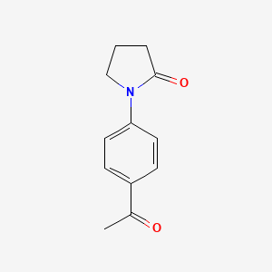 molecular formula C12H13NO2 B1352035 1-(4-乙酰基苯基)吡咯烷-2-酮 CAS No. 682351-65-1