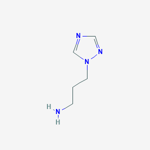 molecular formula C5H10N4 B1352039 3-(1H-1,2,4-三唑-1-基)丙-1-胺 CAS No. 69807-82-5