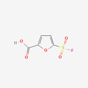 molecular formula C5H3FO5S B13520431 5-(Fluorosulfonyl)furan-2-carboxylic acid 